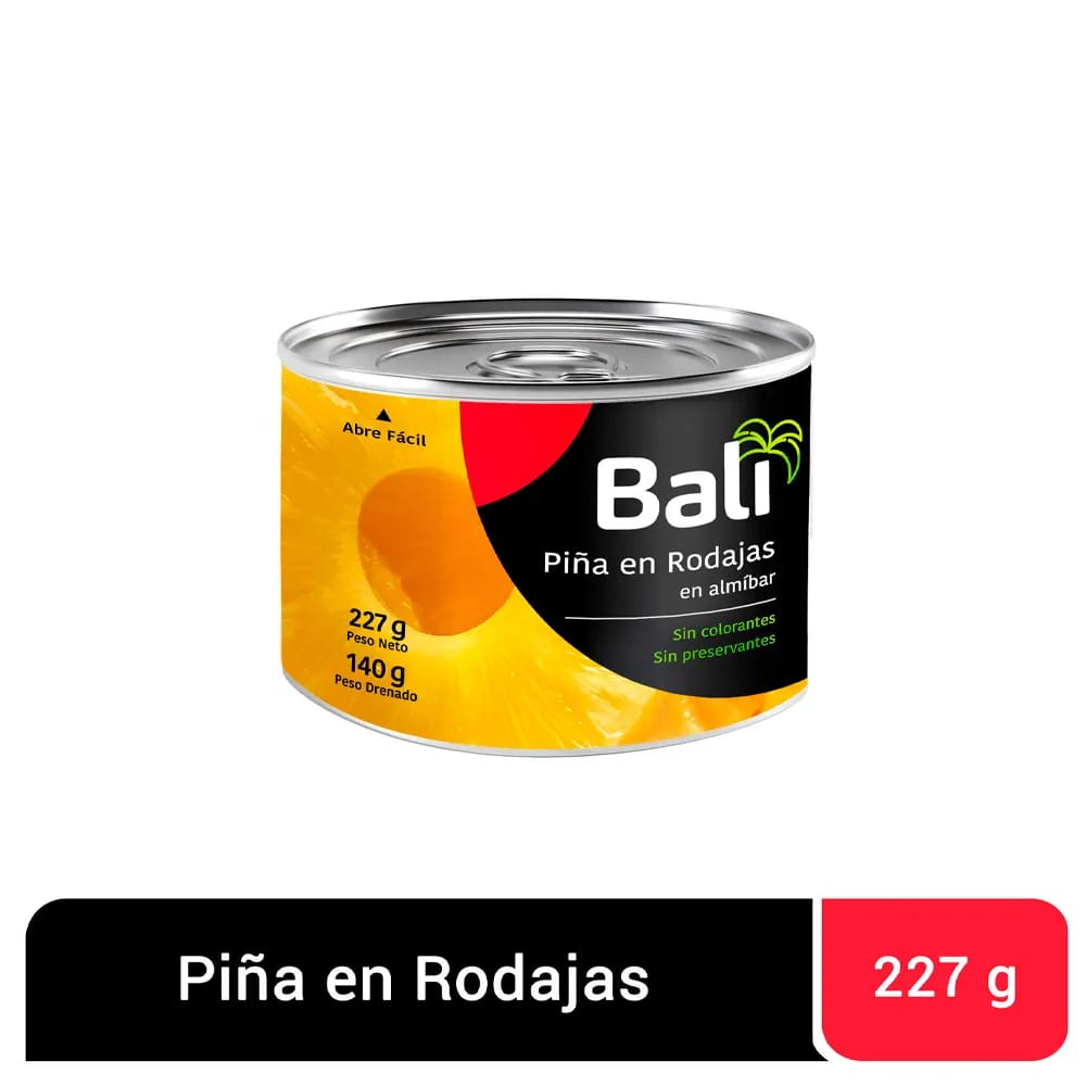 Piña en Rodajas BALI Lata 227g