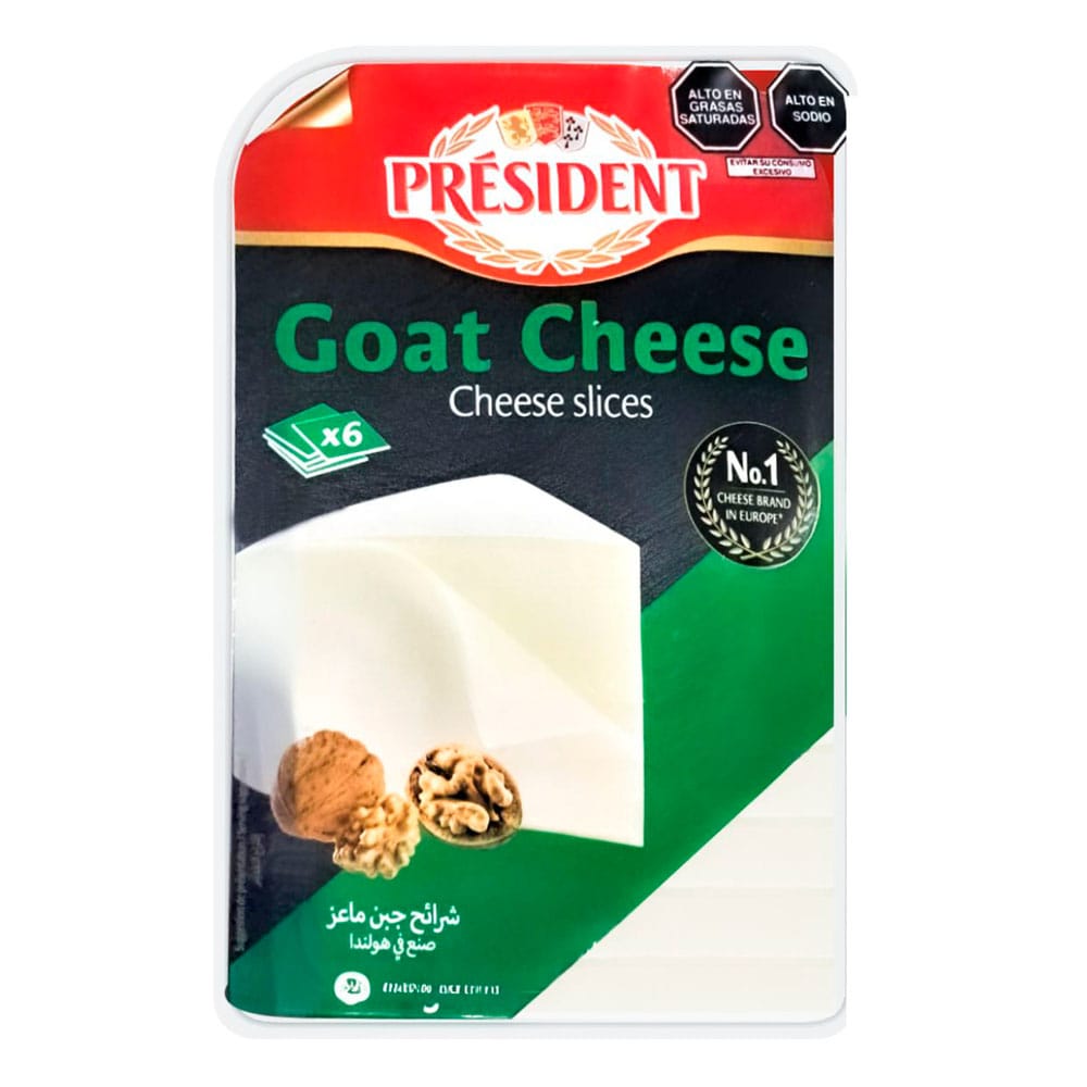Queso de Cabra en Tajadas PRESIDENT Bandeja 150g
