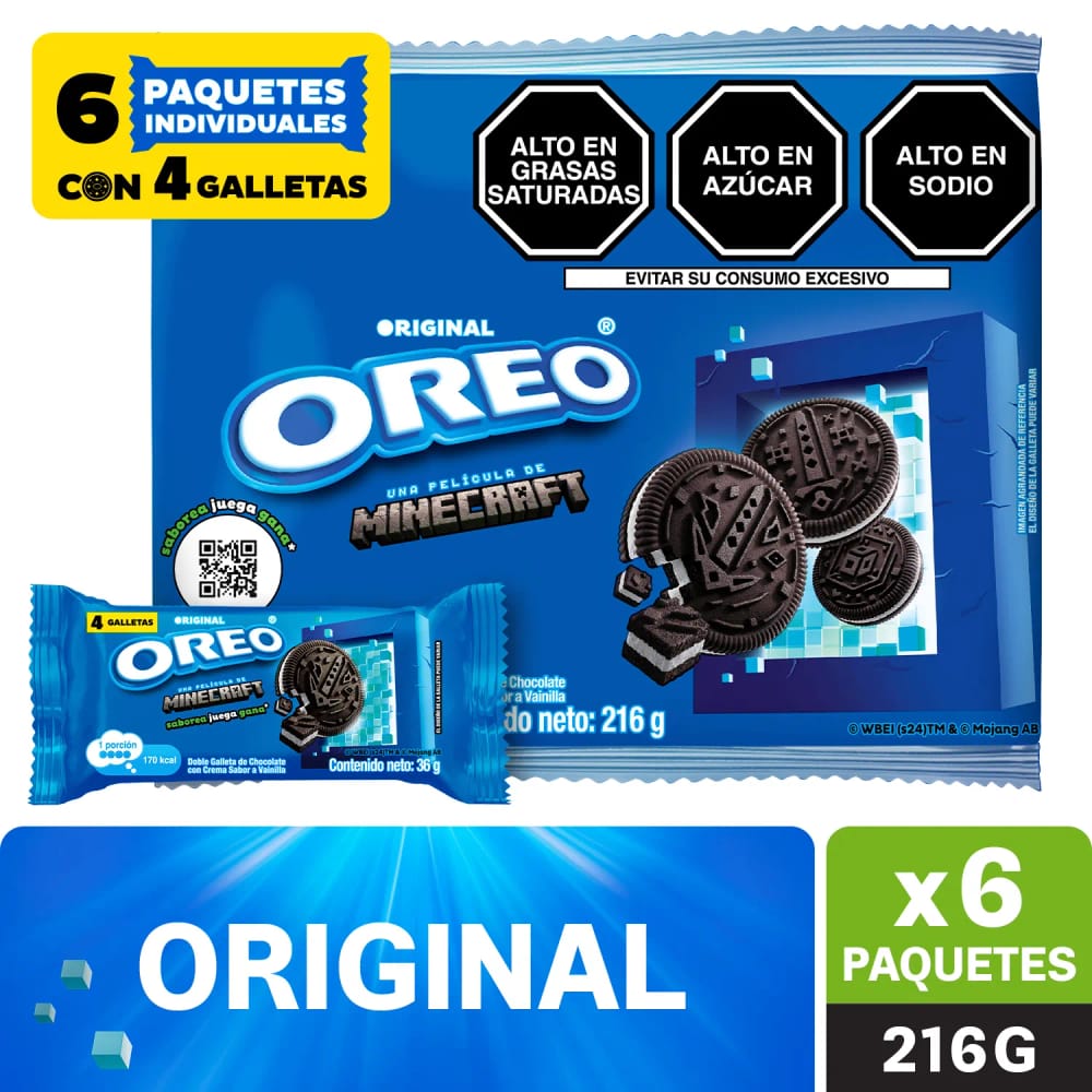 Galleta OREO Regular Paquete 6un Galleta NABISCO Oreo Regular Paquete 6un