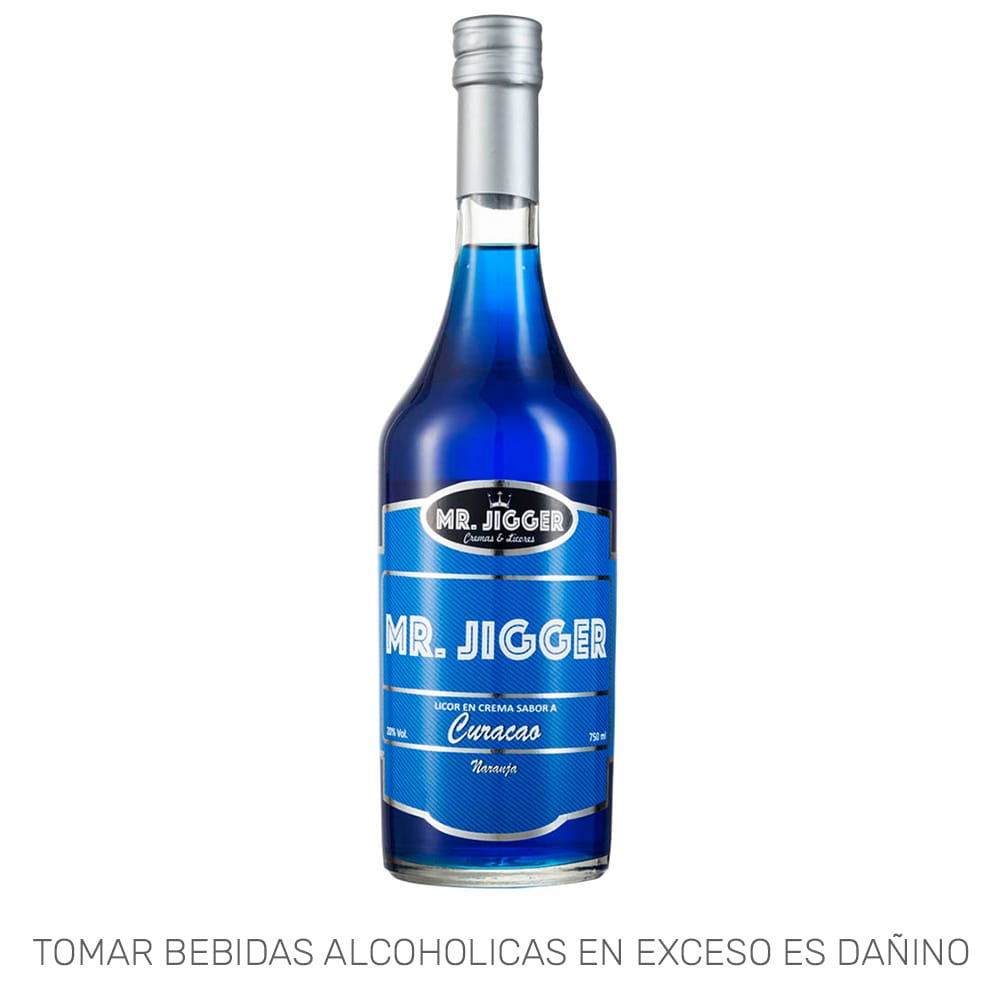 Licor MR JIGGER Curacao Botella 750ml