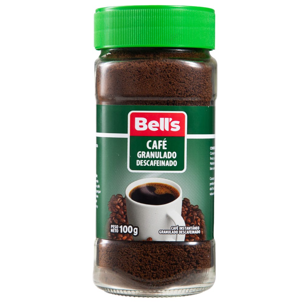 Café Instantáneo Granulado BELL'S Descafeinado Frasco 100g