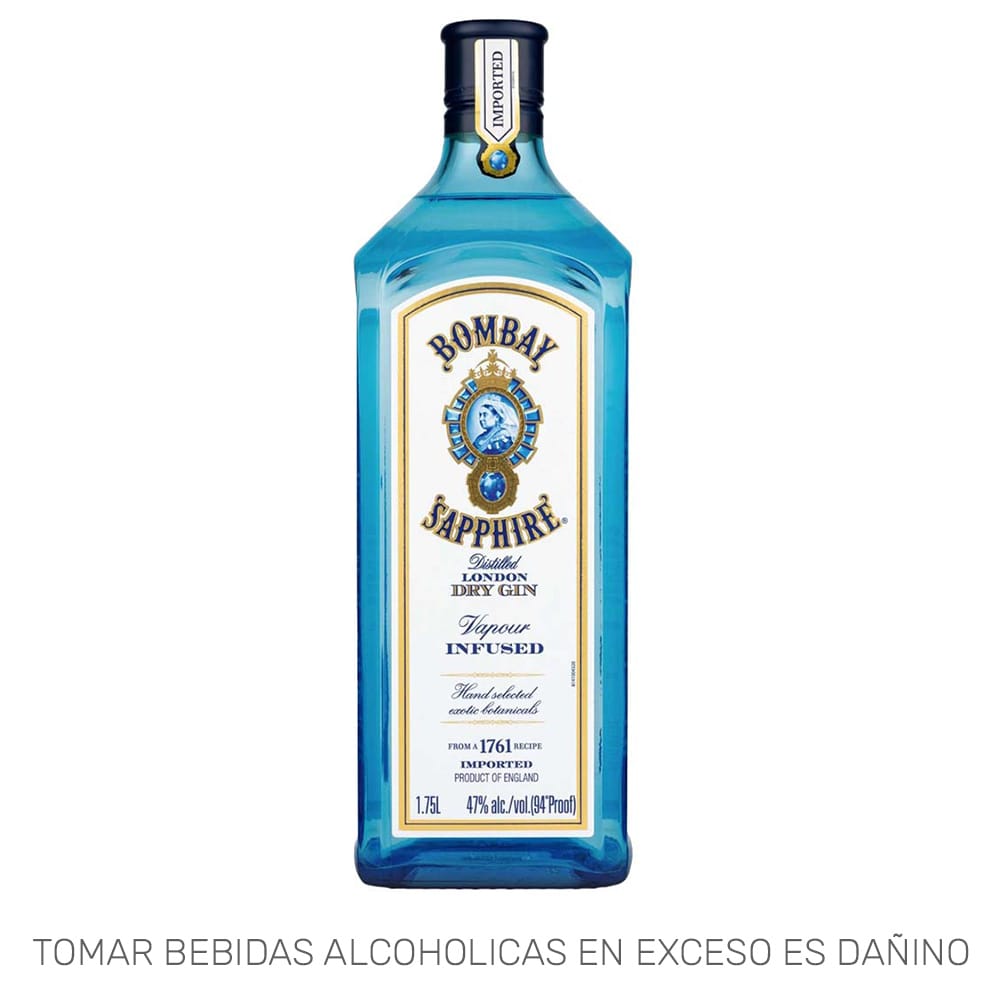 Gin BOMBAY SAPPHIRE London Dry Botella 1.75L