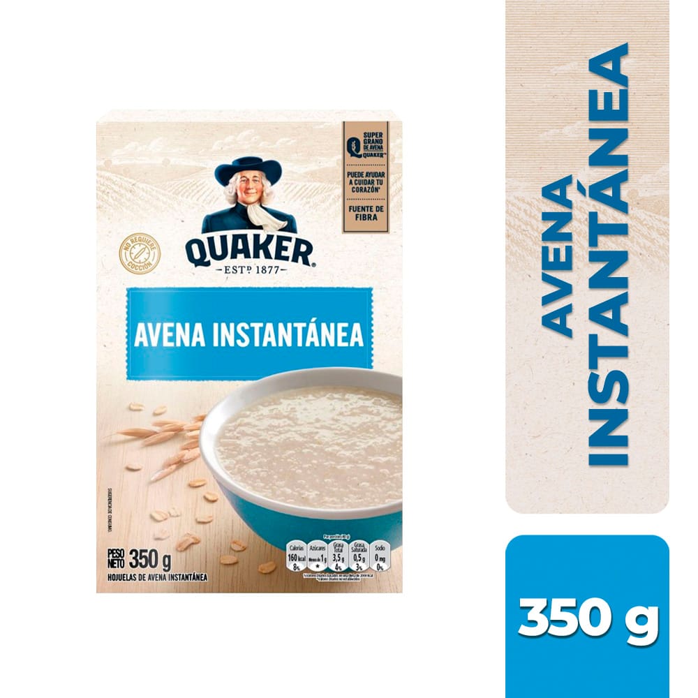 Avena QUAKER Instantánea Bolsa 350g
