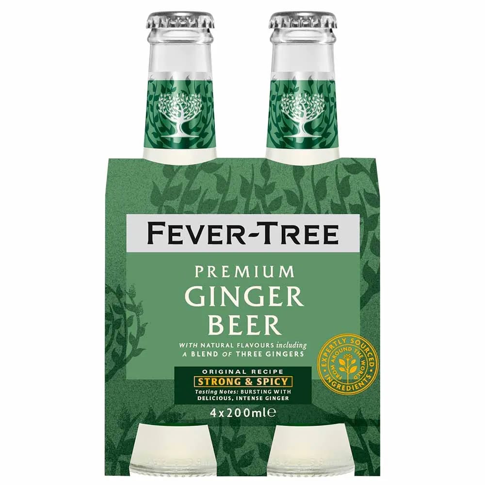Ginger Beer FEVER TREE Botella 200ml Caja 4un