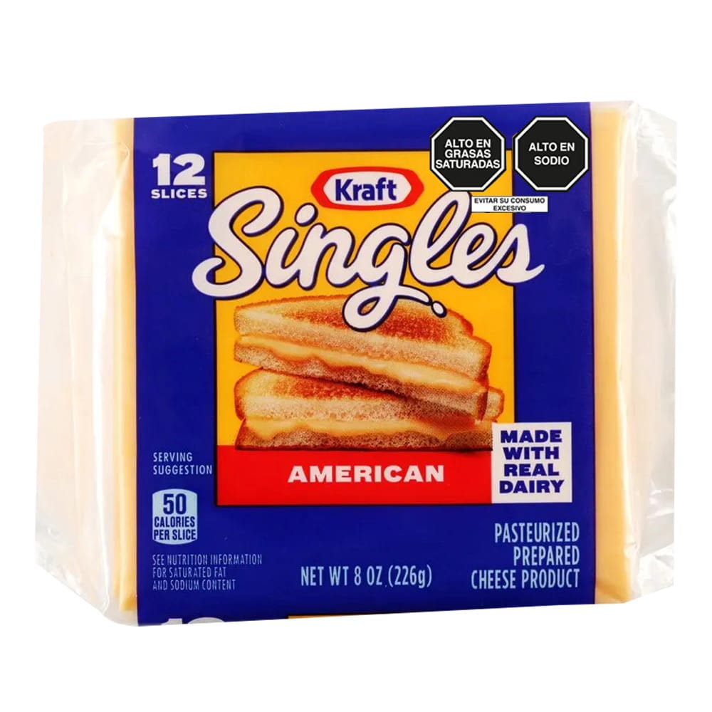 Queso Tipo Americano KRAFT Paquete 226g