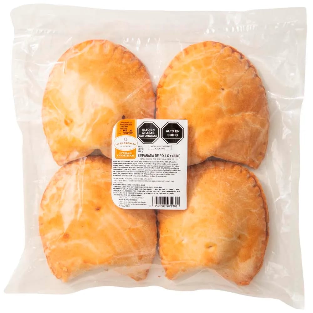 Empanada de Pollo LA FLORENCIA Paquete 4un