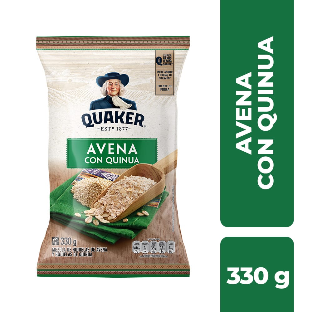 Avena QUAKER Con Quinua Bolsa 330g
