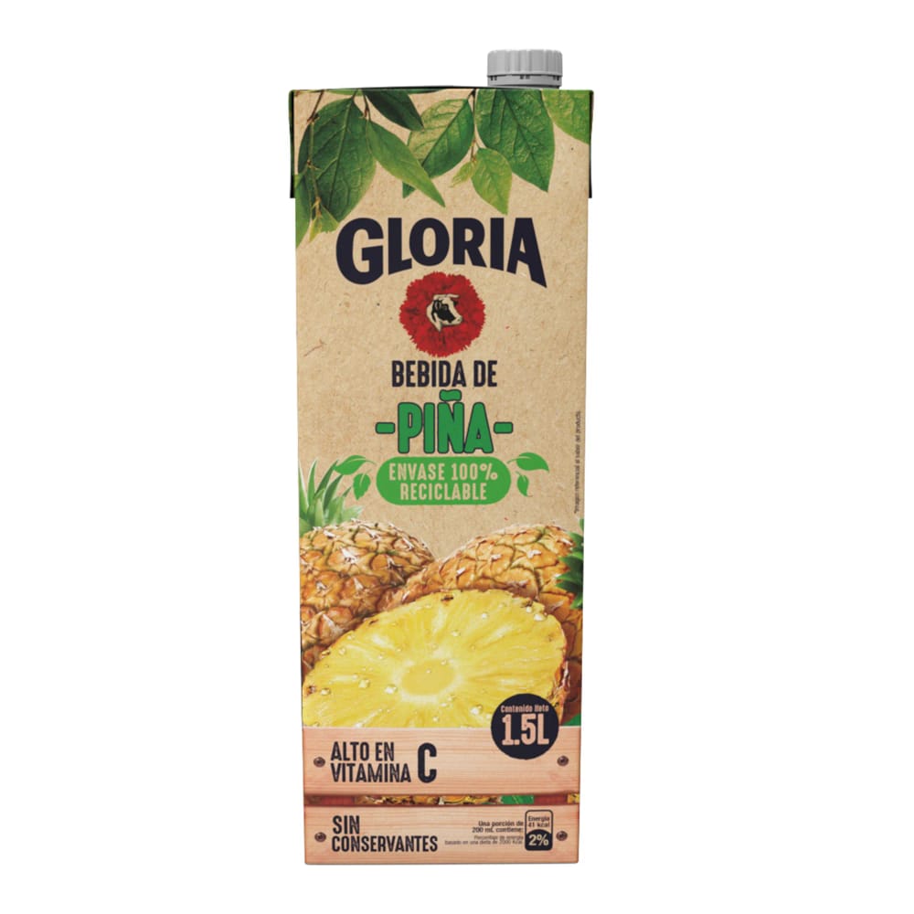 Bebida de Piña GLORIA Tetrapack 1.5L