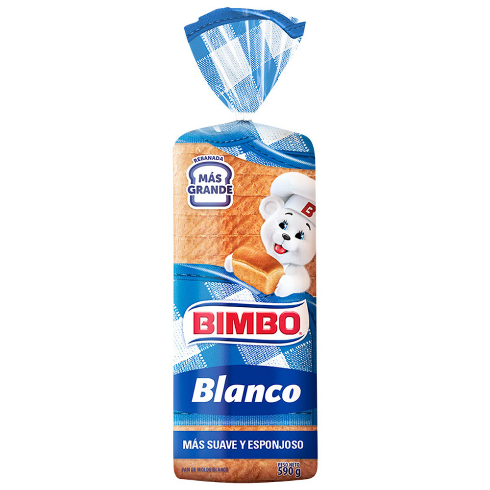 Pan de Molde BIMBO Blanco Familiar Bolsa 590g