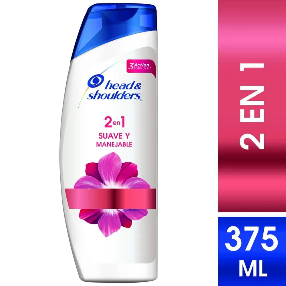 Shampoo H&S Suave y Manejable 2en1 Frasco 375ml