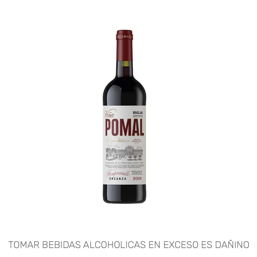 Vino Tinto VIÑA POMAL Crianza Tempranillo Botella 750ml