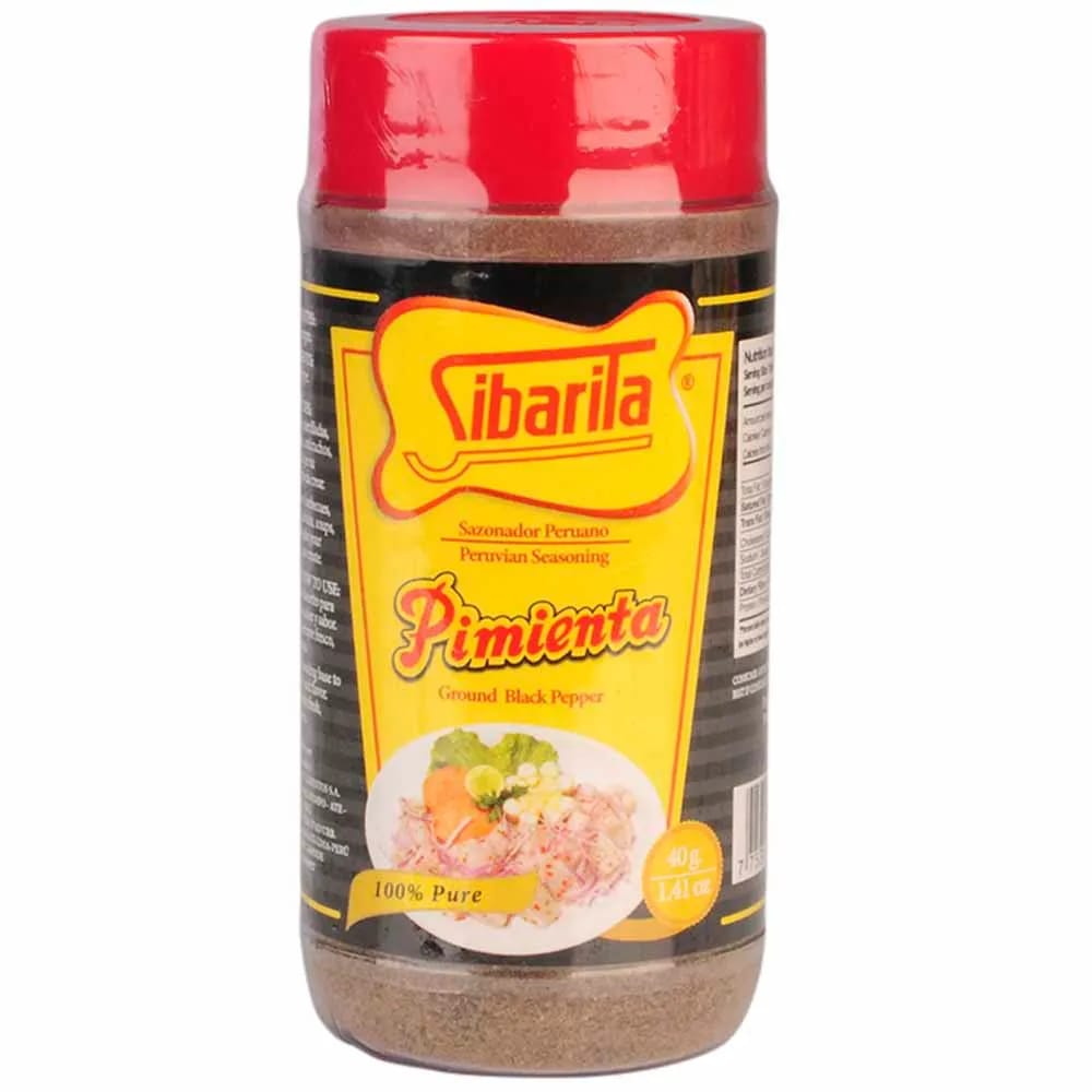 Pimienta SIBARITA Negra molida Frasco 40Gr