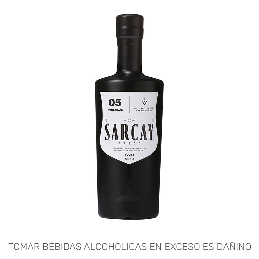 Pisco SARCAY Mosto Verde Acholado Botella 700ml