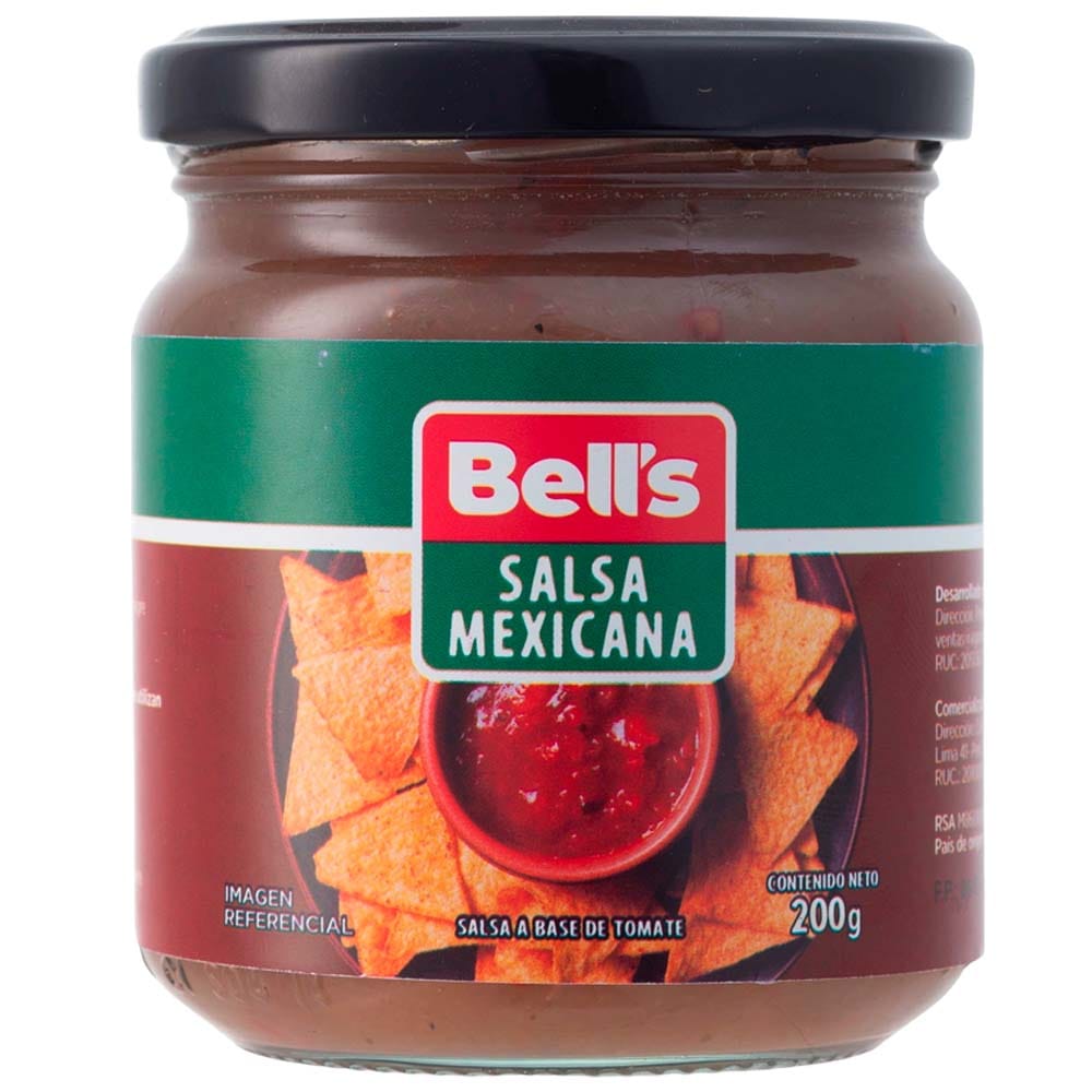 Salsa BELL'S Mexicana Frasco 200g