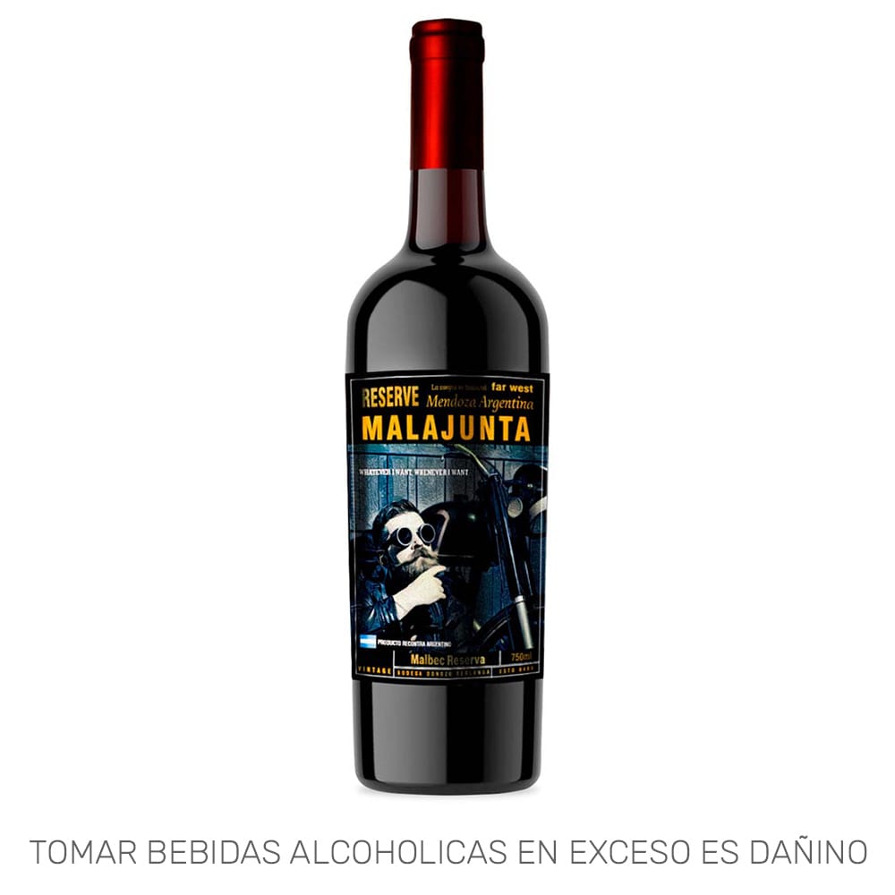 Vino Tinto MALAJUNTA Reserva Malbec Botella 750ml