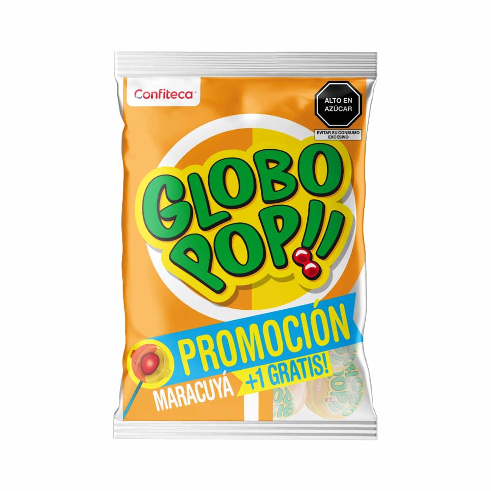 Chupetín GLOBO POP Maracuyá Bolsa 432g
