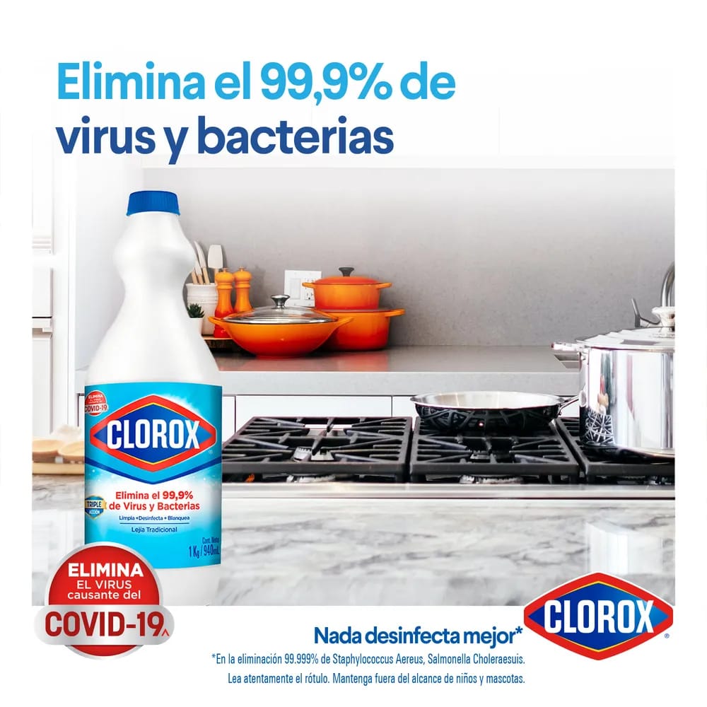 Lejía CLOROX Tradicional Botella 2kg