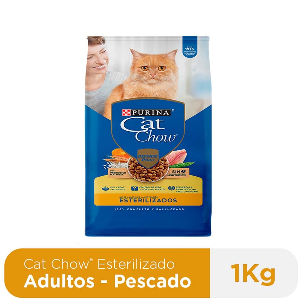 Alimento para Gato CAT CHOW Esterilizado Adulto Sabor Pescado Bolsa 1kg