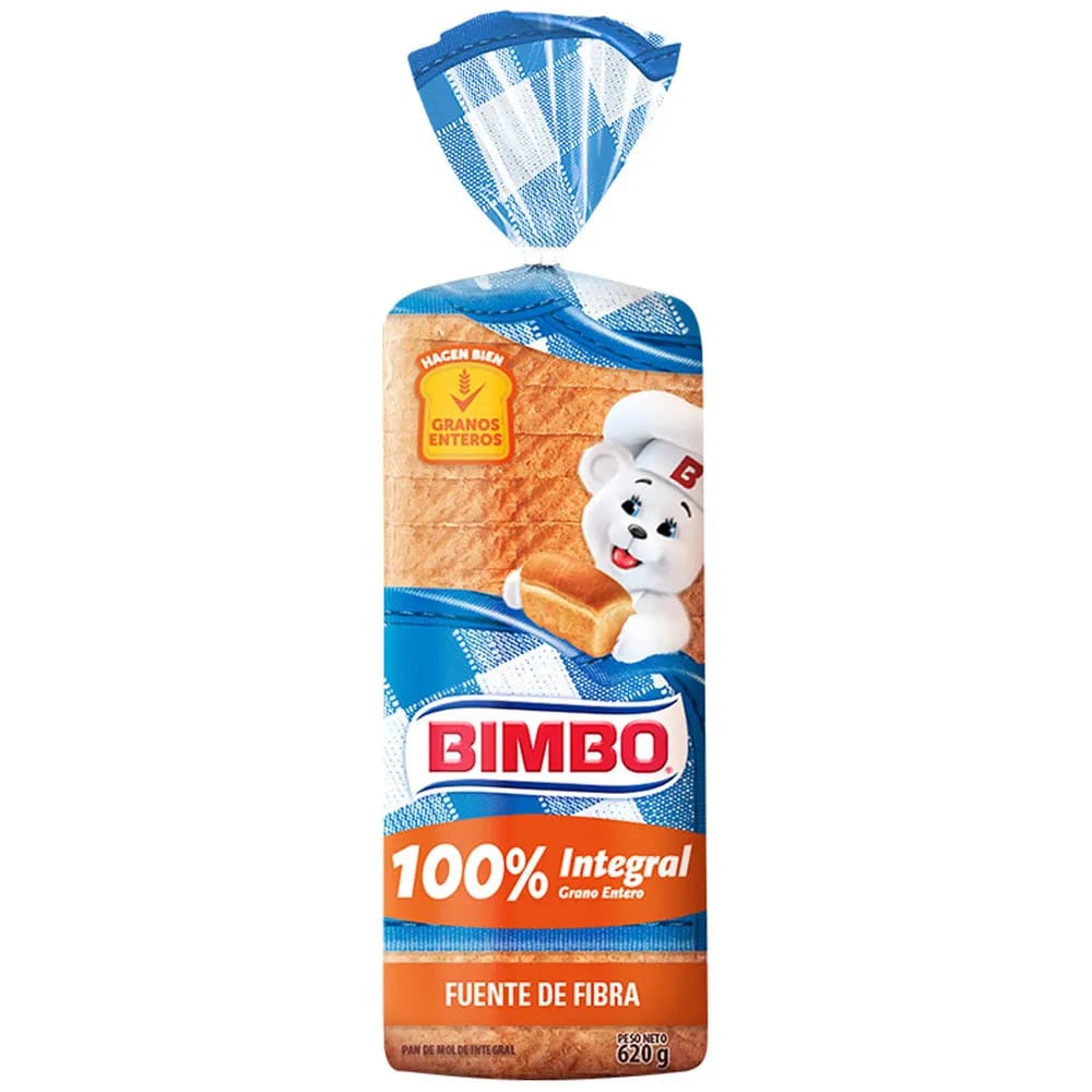Pan de Molde BIMBO Integral Familiar Bolsa 620g