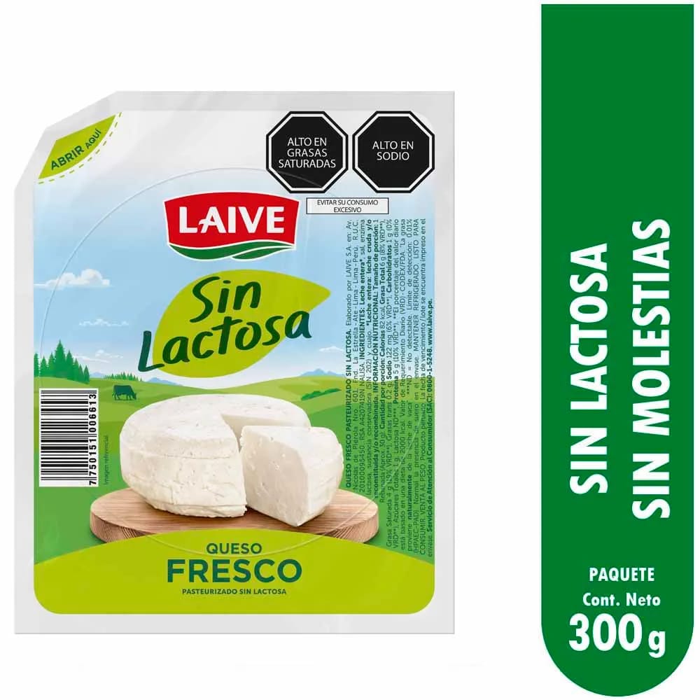 Queso Fresco sin Lactosa LAIVE x kg