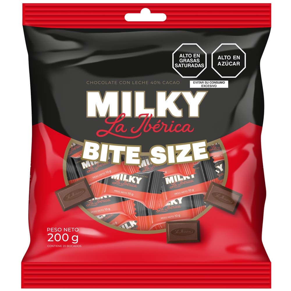 Chocolate LA IBÉRICA Milky Bite Size Bolsa 10g