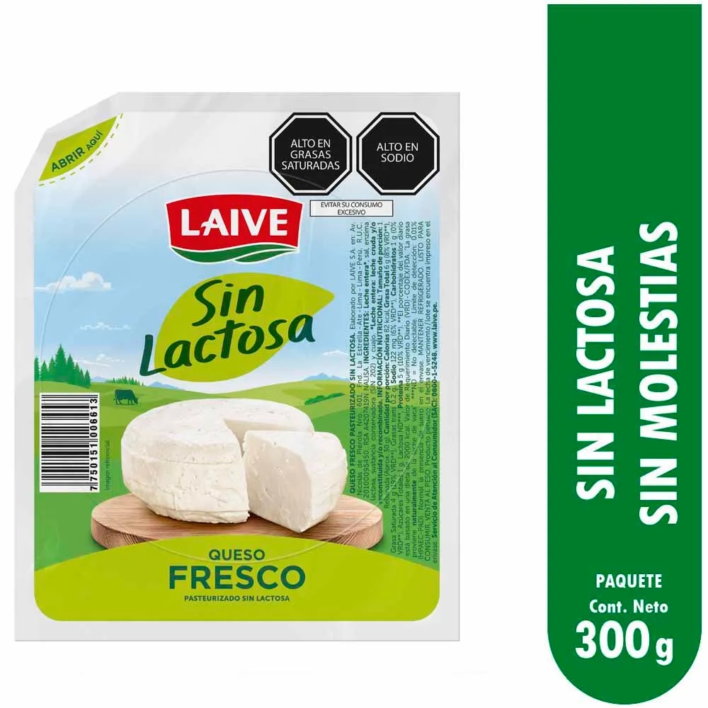 Queso Fresco sin Lactosa LAIVE x kg