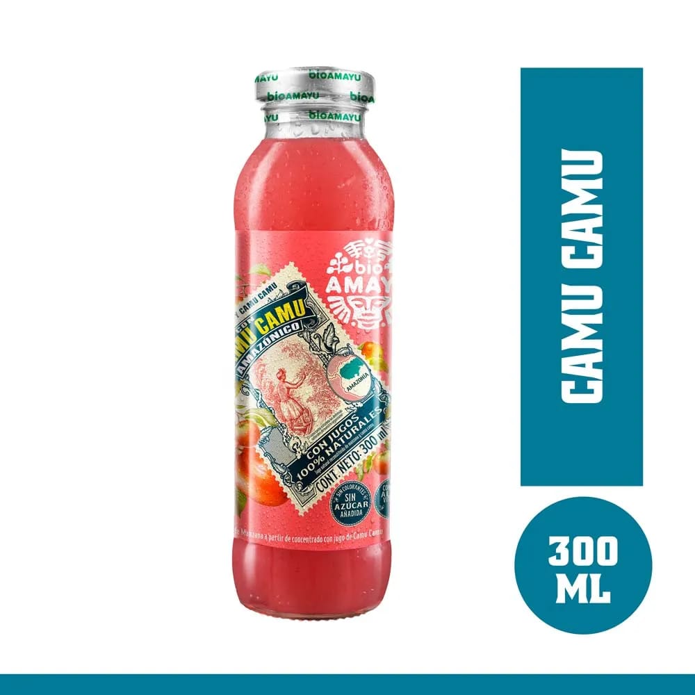 Bebida BIO Manzana y Camu Camu Botella 300ml