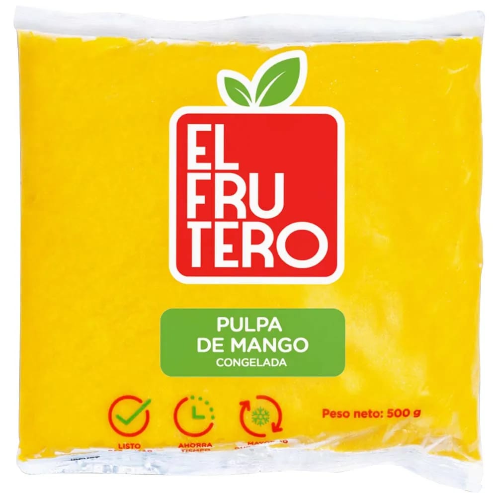 Pulpa de Mango Congelado EL FRUTERO Bolsa 500g