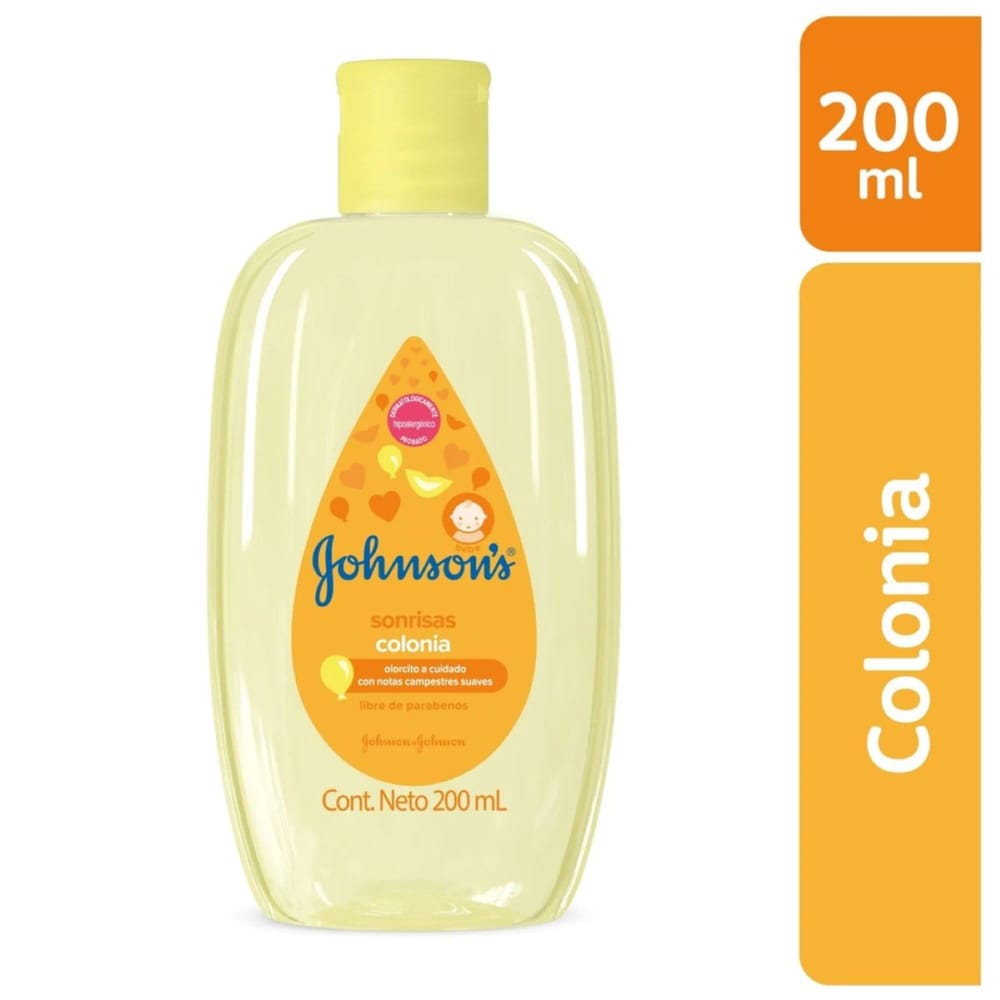 Colonia para Bebé JOHNSON'S BABY Sonrisas Frasco 200ml