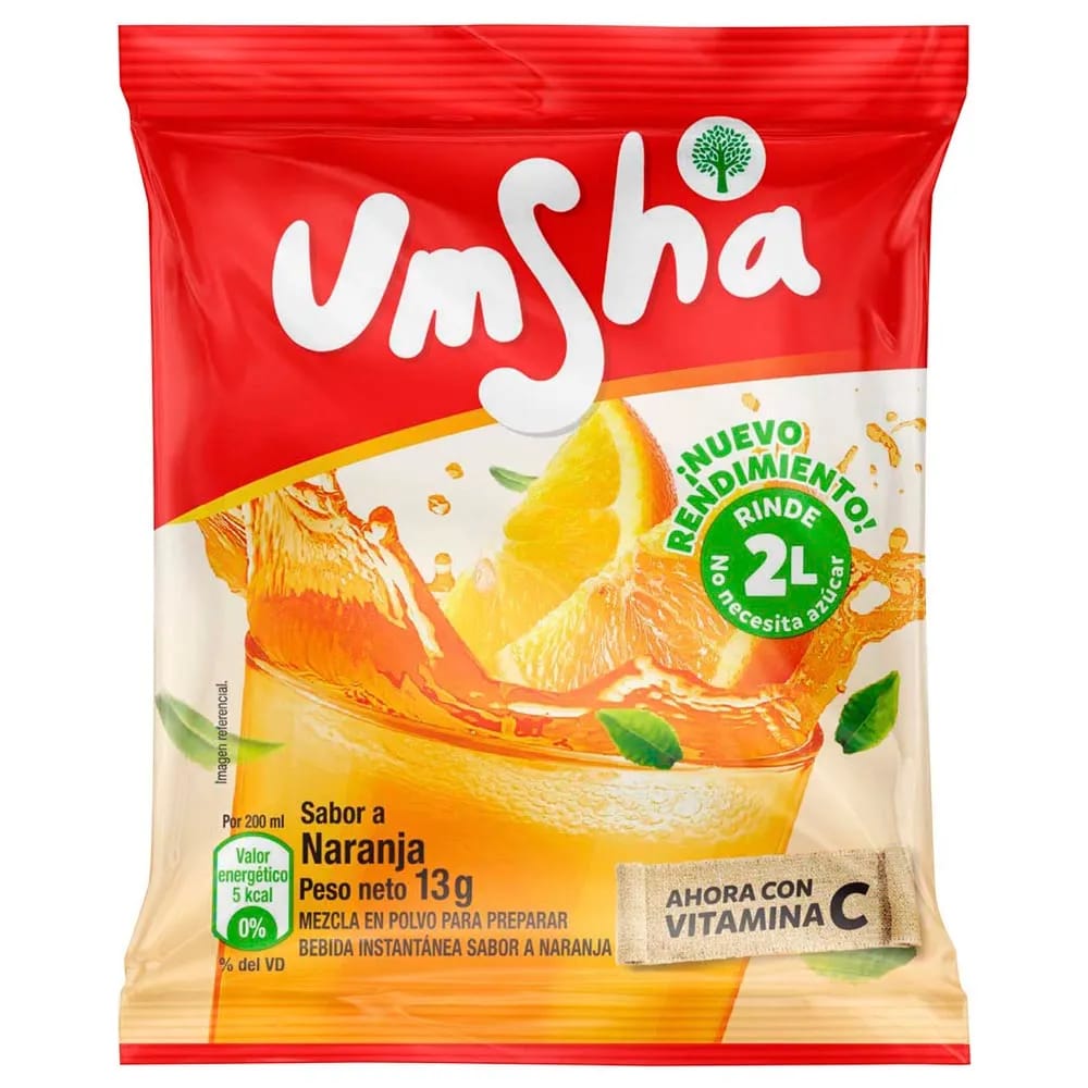 Refresco UMSHA Naranja Bolsa 13g