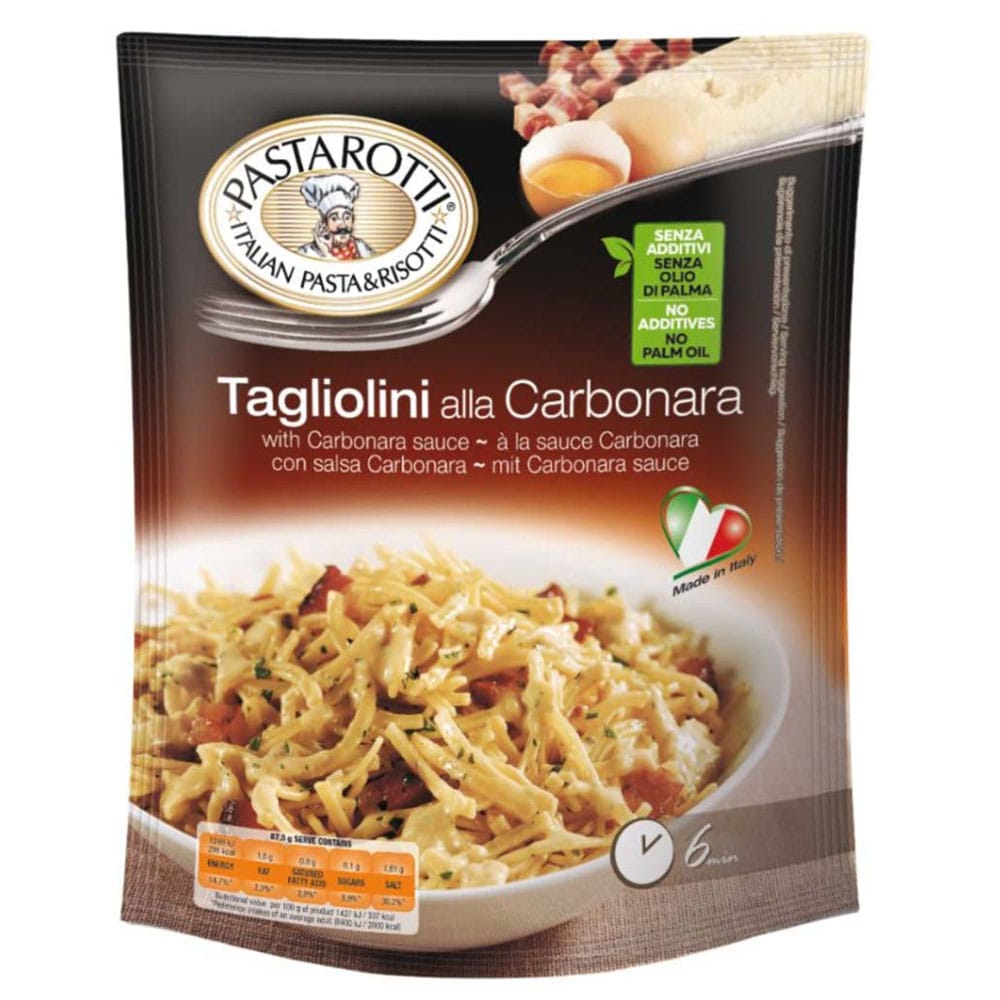 Tagliolini Carbonara PASTAROTTI Bolsa 175g