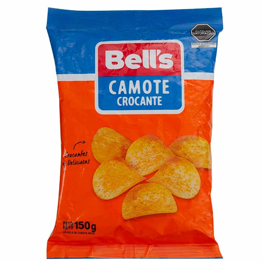 Piqueos BELL'S Camote Frito en Hojuelas Bolsa 150g