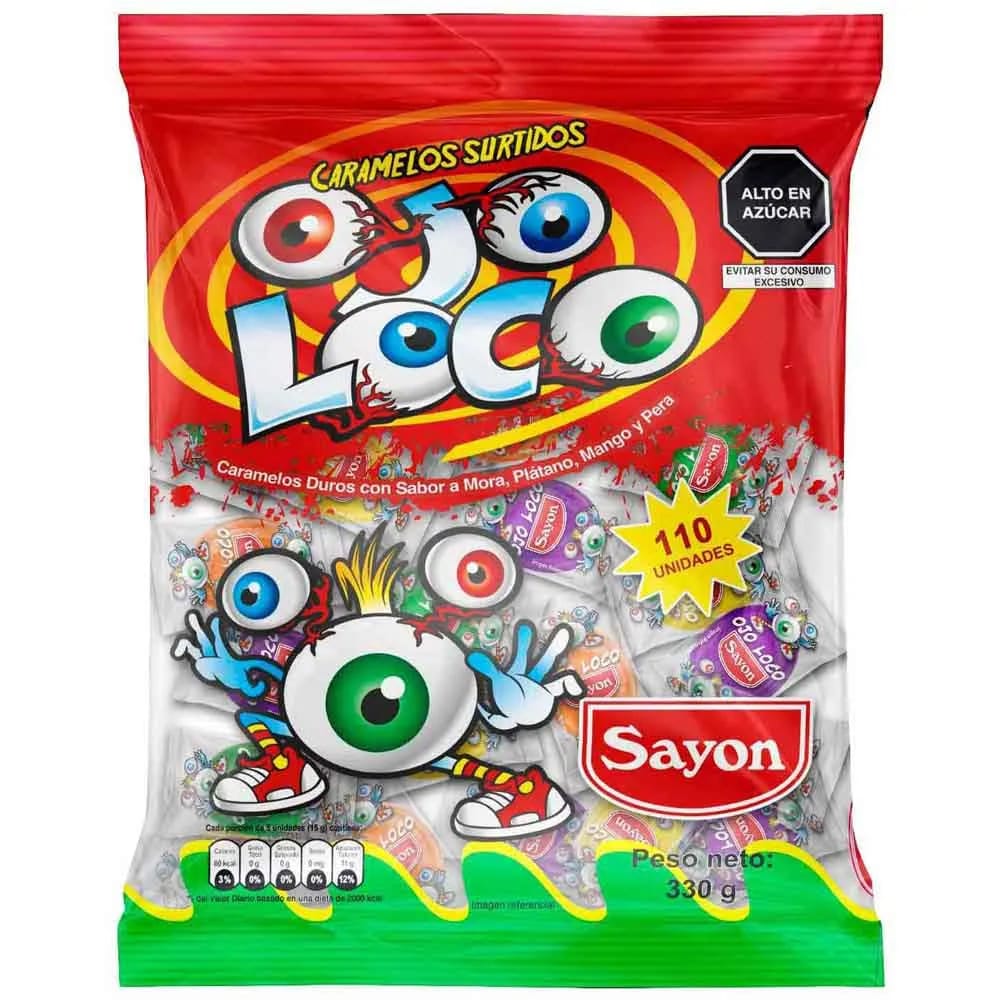 Caramelos SAYON Surtidos Ojo Loco Bolsa 330g
