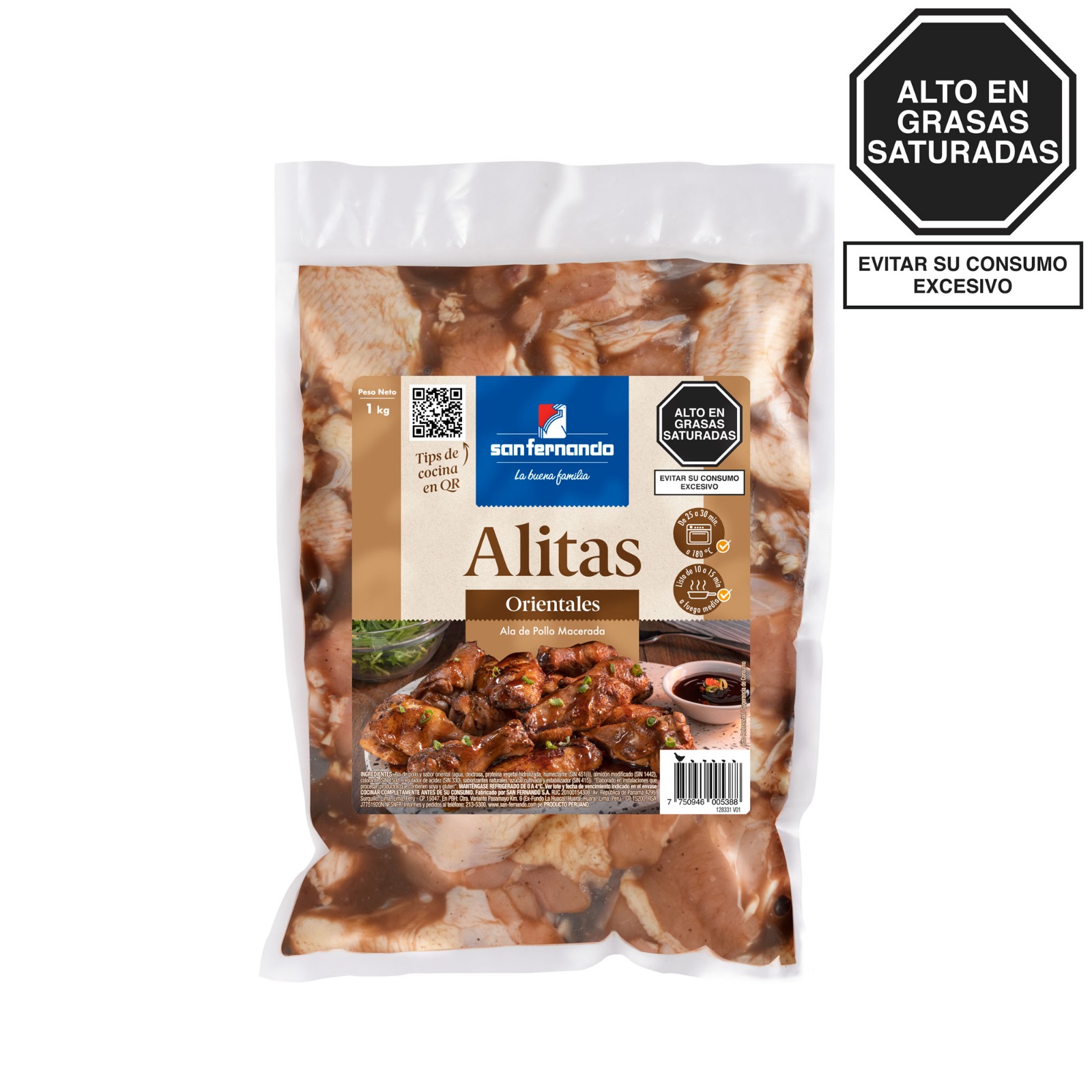 Alitas Orientales SAN FERNANDO Empaque 1kg