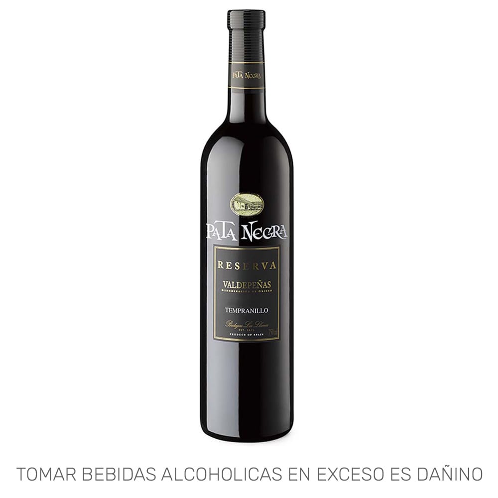 Vino PATA NEGRA Reserva Tempranillo Botella 750ml