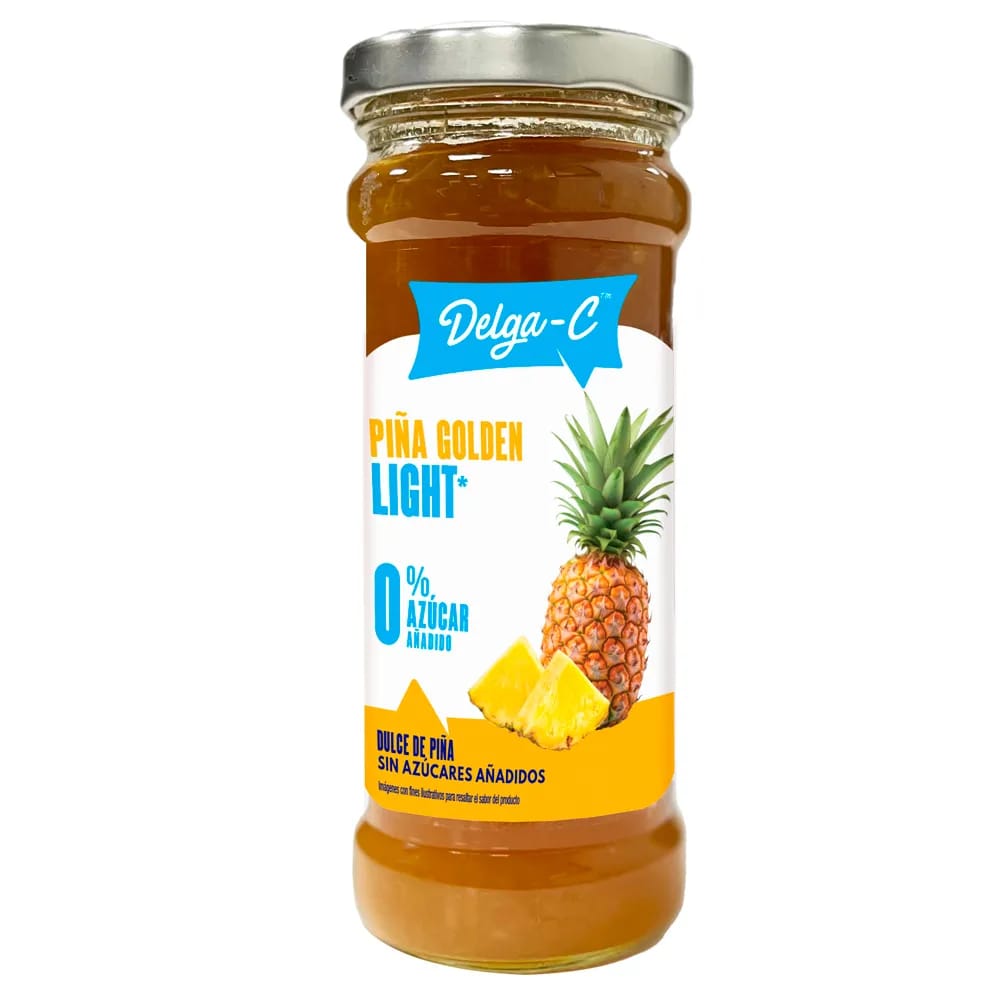 Mermelada DELGA-C Piña sin Azúcar Frasco 285g
