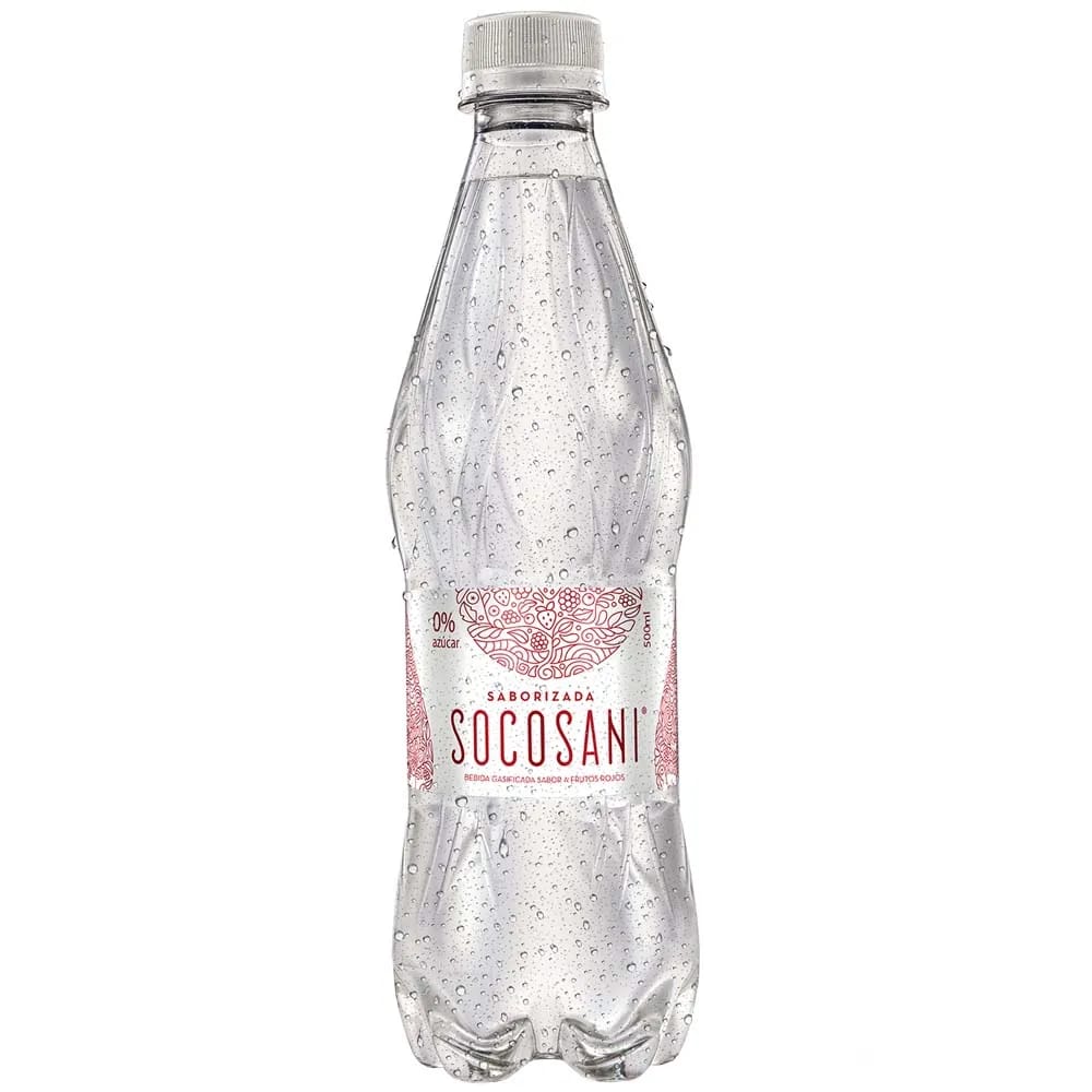 Agua Mineral SOCOSANI Frutos Rojos Botella 500ml