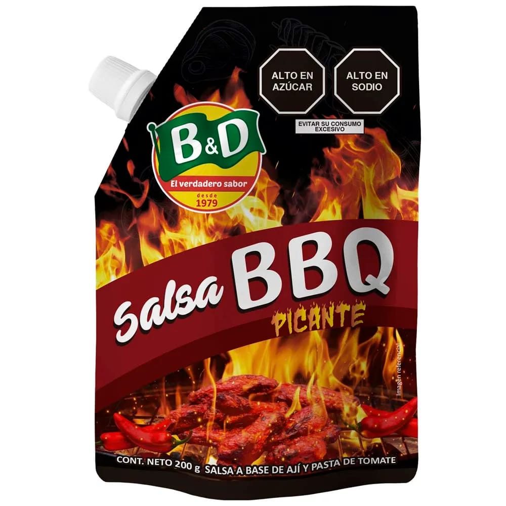 Salsa Barbecue Picante  B&D Doypack 200g