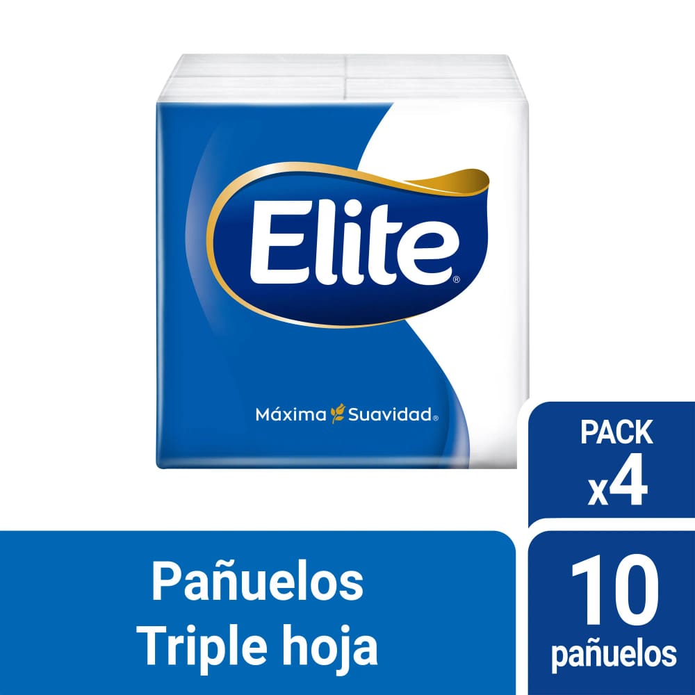Pañuelos Faciales ELITE Triple Hoja Aloe Vera Paquete 4un
