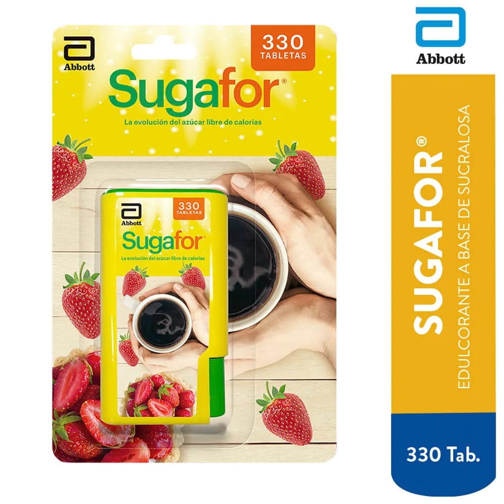 Endulzante SUGAFOR Dispensador 330 Tabletas