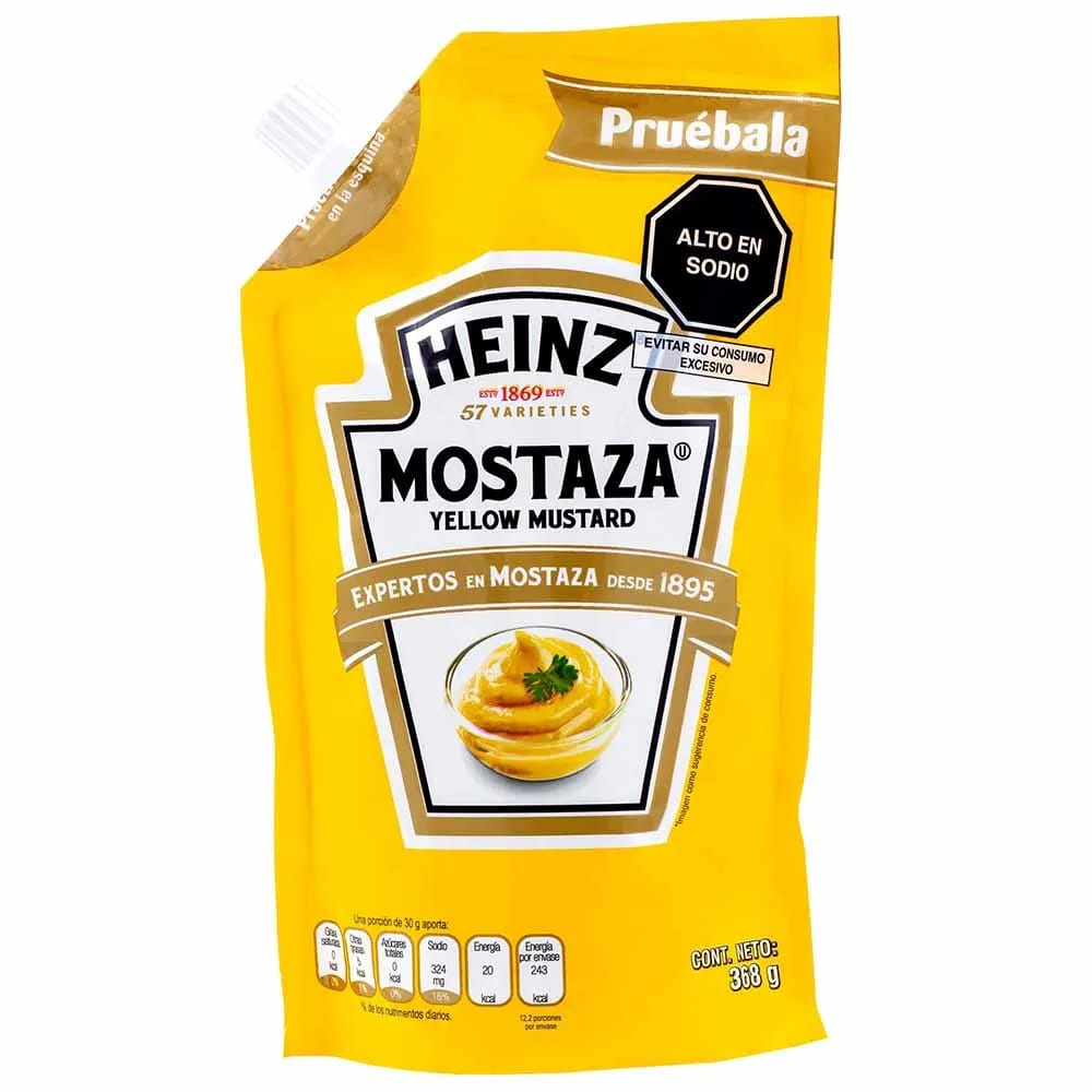 Mostaza HEINZ Doypack 368g