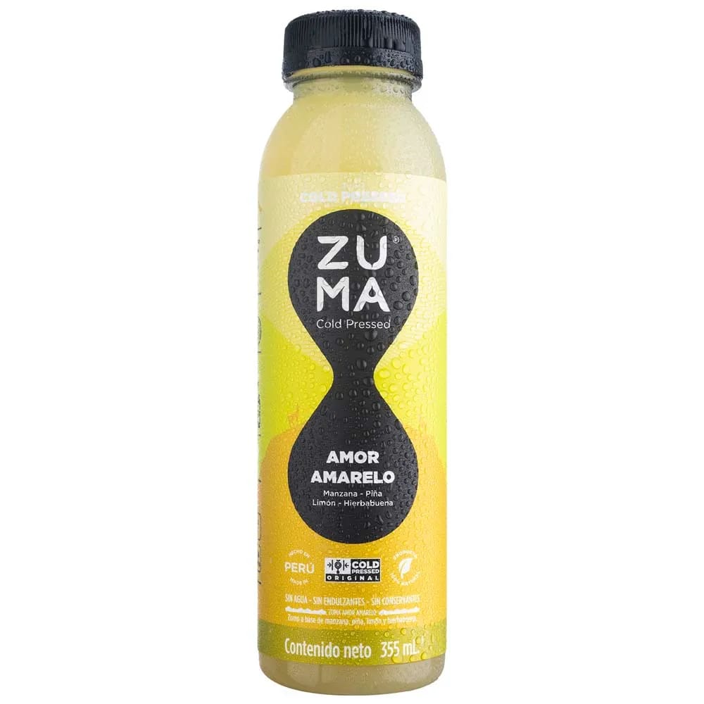 Jugo Cold Pressed Amor Amarelo ZUMA Botella 355ml