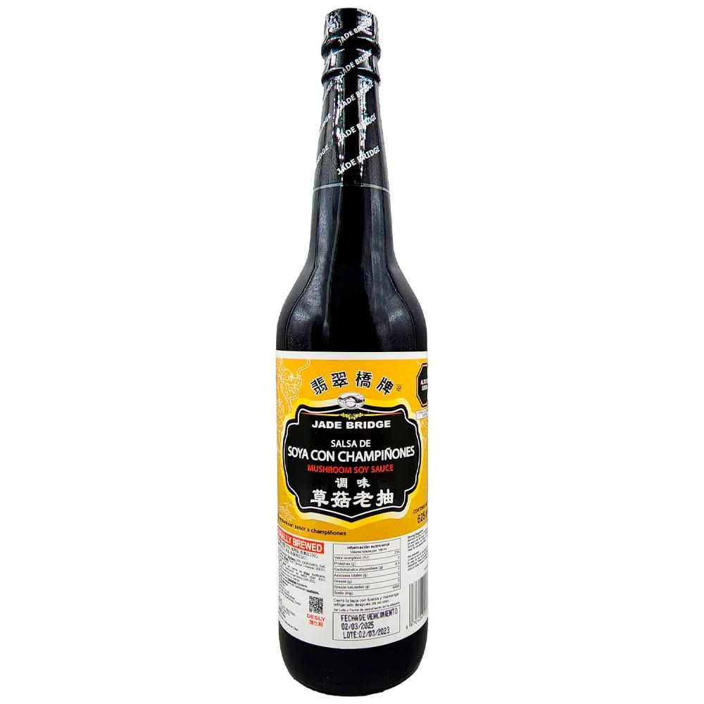 Salsa de Soya con Champiñón JADE BRIDGE Premium Botella 625g