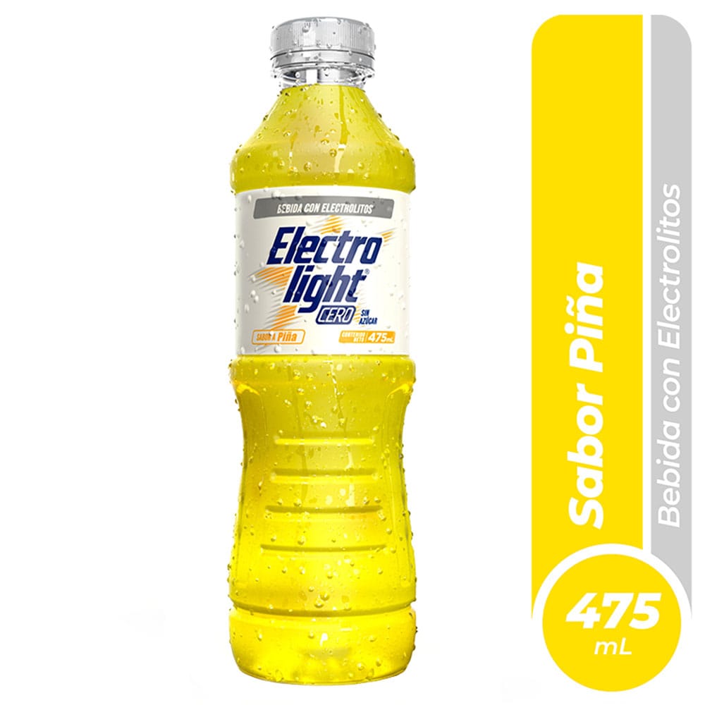 Bebida Rehidratante ELECTROLIGHT Cero de Piña Botella 475ml