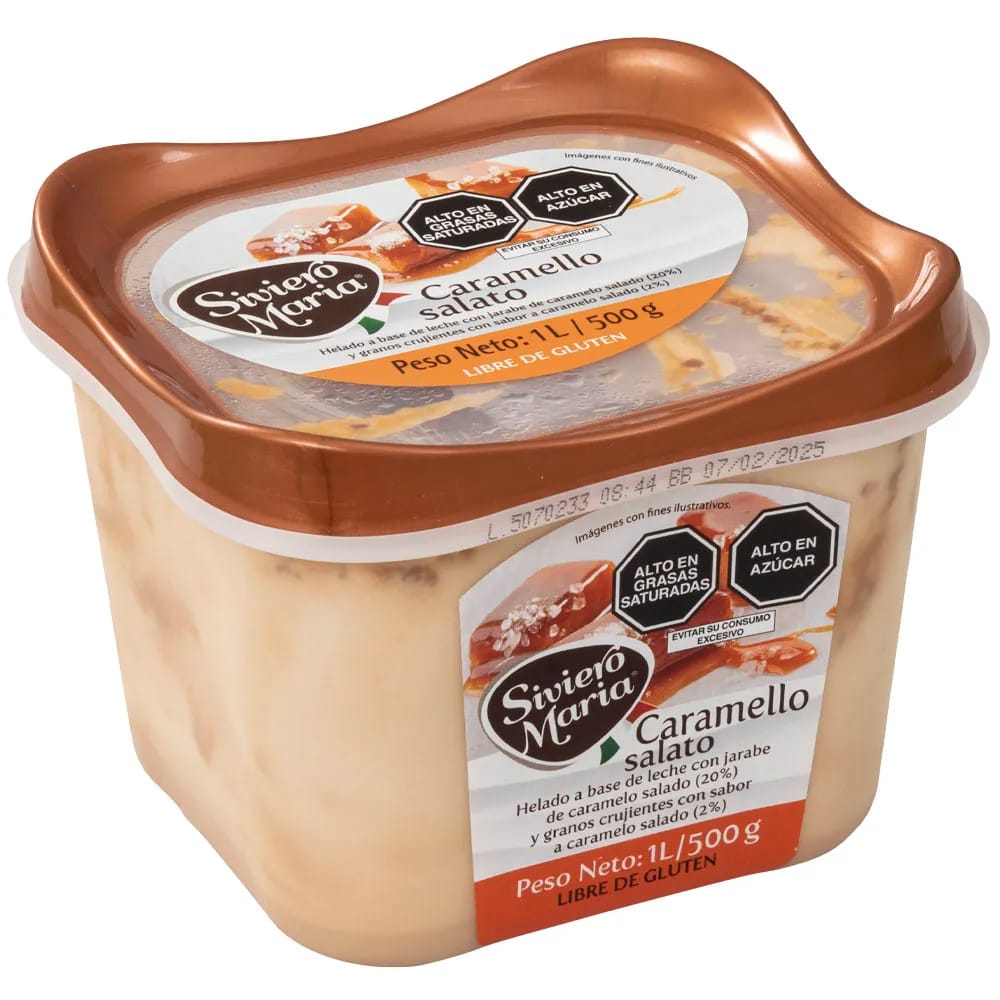 Helado SIVIERO MARIA Caramello Salato Pote 1L