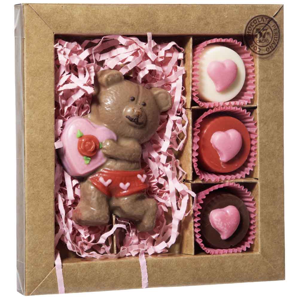 Figuras de Chocolate con Relleno Caja 80g