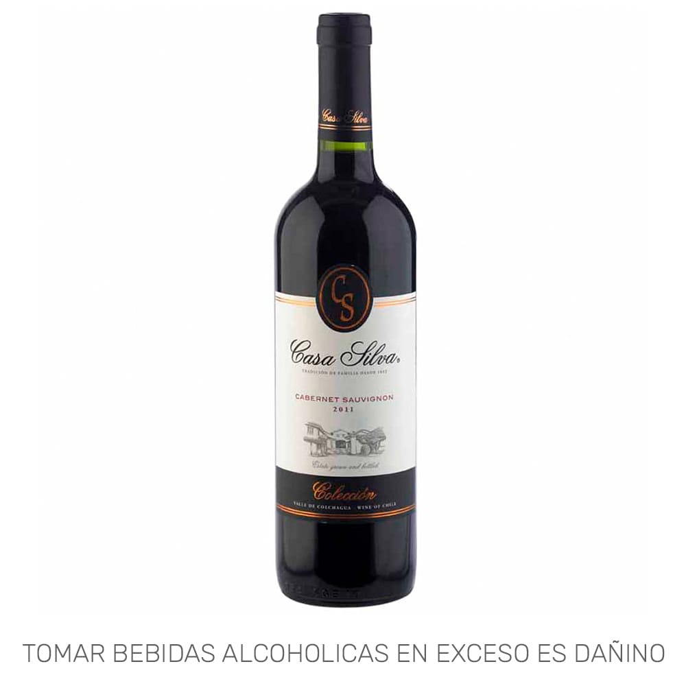Vino CASA SILVA Colección Cabernet Sauvignon Botella 750ml