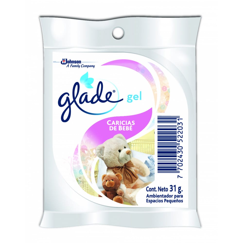 Ambientador en gel GLADE Caricias de bebé Empaque 31Gr