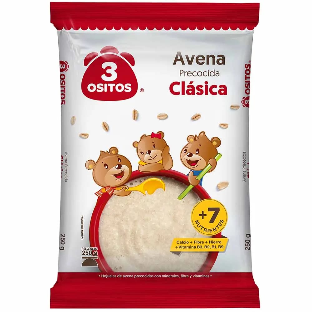Avena Clásica 3 OSITOS Bolsa 250g