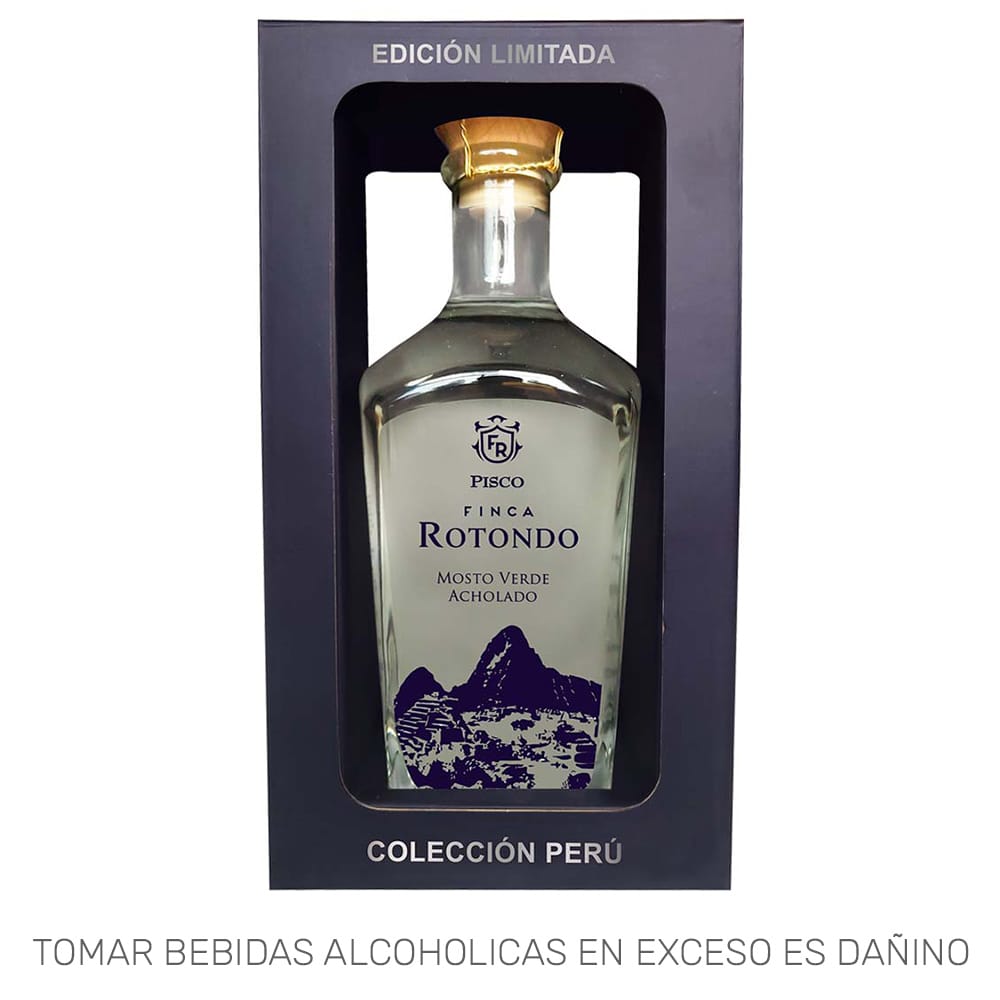 Pisco FINCA ROTONDO Mosto Verde Acholado Botella 750ml
